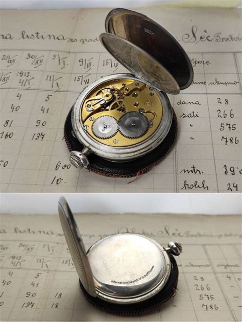 iwc pocket watch case|vintage swiss made pocket watch.